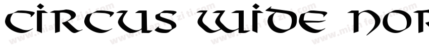 Circus Wide Normal字体转换